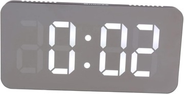 1 Zestaw LED Zegar Lustrzany Cyfrowy Budzik Budzik Elektryczny Zegar