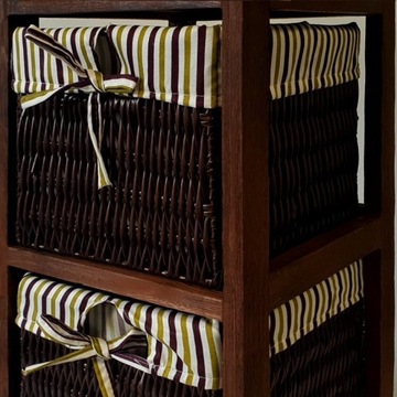 ШКАФ, КОМОД, 3 КОРЗИНЫ, ВАННАЯ КОМНАТА, ЗАЛ, КОРИЧНЕВЫЙ