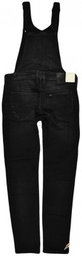 LEE ogrodniczki RELAXED dark graphite jeans BIB LOGGER _ S