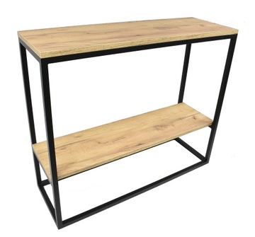 Konsola no5 dąb craft złoty loft 90x30x77 mat