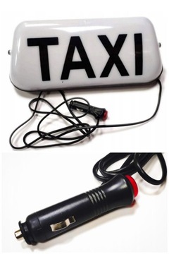 KOGUT TAXI LAMPA WTYCZKA ZAPALNICZKI 12V WYŁĄCZNIK