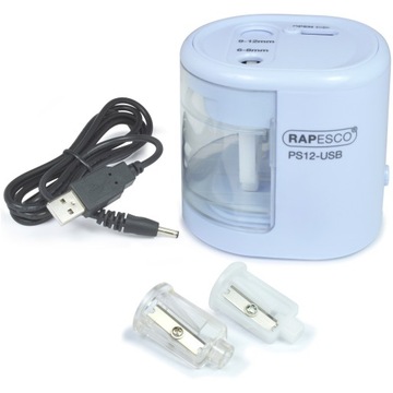 RAPESCO электрическая точилка с двойным USB-портом, синяя