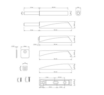 Нажмите, чтобы открыть магнитный мебельный бампер, сильный
