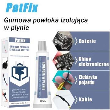 ЖИДКАЯ ИЗОЛЯЦИОННАЯ ЛЕНТА - 50мл Черная ЖИДКАЯ ИЗОЛЯЦИЯ PatFix INSULATION