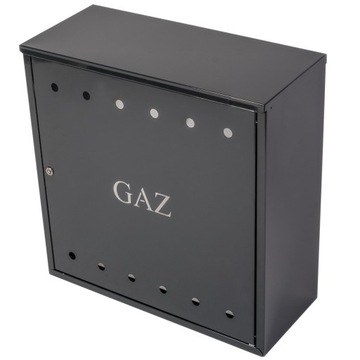 Газовый ящик белый металлический 60х60х25 со спинкой