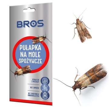 BROS PUŁAPKA NA MOLE SPOŻYWCZE LEP FEROMONY