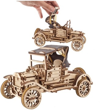 Puzzle 3D Samochód Auto model mechan RETRO UGR-T
