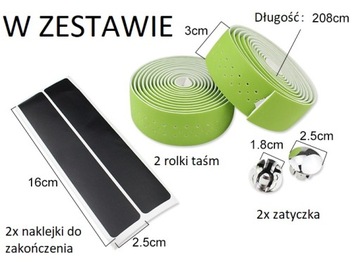 OWIJKA NA KIEROWNICĘ ANTYPOŚLIZGOWA ZIELONO-CZARNA