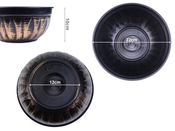 ЦВЕТОЧНЫЙ ГОРШОК, УКРАШЕННЫЙ НАГОЛЖЕНИЕ ДЛЯ КЛАДБИЩА, 22 см