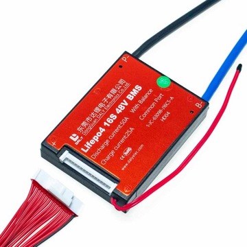 Модуль BMS 16S 50A LiFePO4, балансир, PCM, PCB Therm.