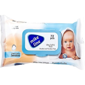 Chusteczki nawilżane MIKE LINE 72 szt z klipsem N