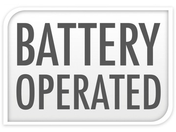 БЕЛАЯ Восковая светодиодная свеча с ТАЙМЕРОМ - 10 x 7,5 см