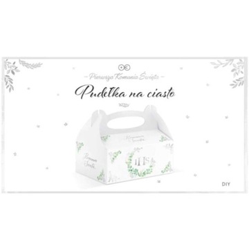 Коробочки для торта СВЯТОЕ ПРИЧАСТЬЕ, белый эвкалипт