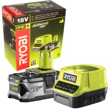 RYOBI SET SET RC18120-140 АККУМУЛЯТОРНАЯ БАТАРЕЯ 4 Ач С ЗАРЯДНЫМ УСТРОЙСТВОМ 18 В ЛИТИЕВЫЙ ОДИН