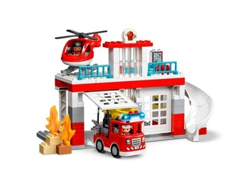 DUPLO блокирует 10970 Пожарную часть и вертолет