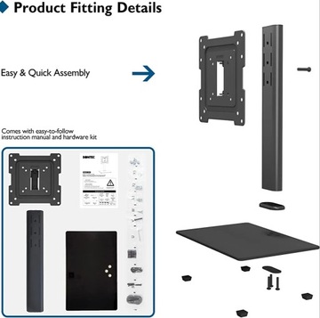 Универсальная вращающаяся подставка под телевизор 17-43 дюйма до 45 кг BONTEC