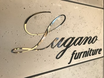 Пуф Glamour велюровый, круглый, мягкий, ножки золотистые, Лугано.про серый