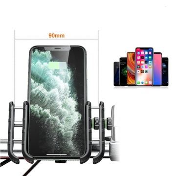 Держатель для телефона для мотоцикла USB QC3.0 12/24 В, зарядное устройство для мотоцикла