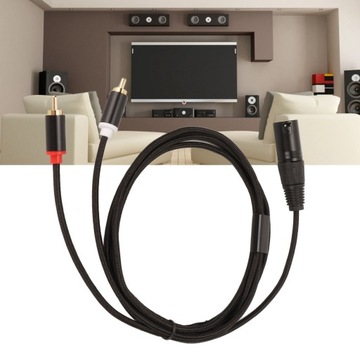 Кабель xlr «папа» на 2 разъема RCA, Hi-Fi, чистый сигнал без потерь, разъем xlr y, шнур для