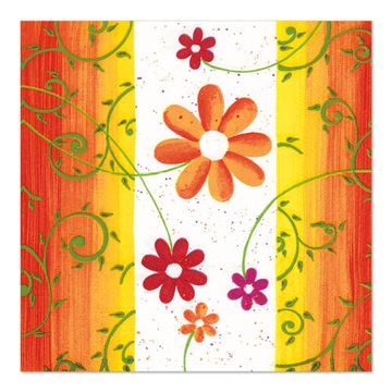 Serwetki papierowe 3-wars. KWIATY 33x33cm 20szt