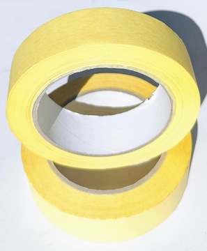 TAŚMA PAPIEROWA SAMOPRZYLEPNA MALARSKA 30mm 50y 3szt = 1kpl MASKUJĄCA ŻÓŁTA
