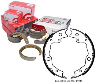 ZESTAW KOMPLET SZCZĘK HAMULCOWYCH BREMBO S 56 545 NOWE ORYGINAŁ