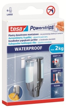 Монтажный пластырь tesa POWERSTRIPS водостойкий, 2 кг.