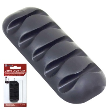 ORGANIZER UCHWYT DO KABLI PRZEWODÓW SAMOPRZYLEPNY DO BIURKA DO TRZYMANIA