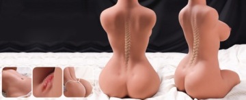 Мужская имитация 3D секс кукла мастурбатор с анусом и вагиной 16KG