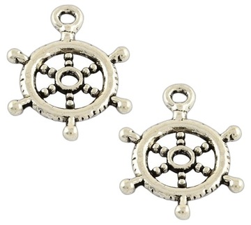ZAWIESZKI CHARMS STERY 7szt STYL MARYNISTYCZNY ZAWIESZKA WISIOREK STER
