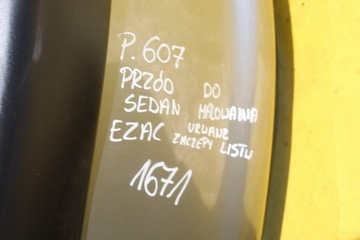 NÁRAZNÍK PŘEDNÍ PEUGEOT 607 EZAC SEDAN