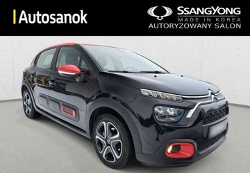 Citroen C3 III Hatchback Facelifting 1.2 PureTech 83KM 2021 Citroen C3 Citroen C3 Zadbany Czerwony Czarny AndroidAuto Klima, zdjęcie 2