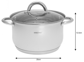 Набор кастрюль Kinghoff 6 шт. сталь Х4447