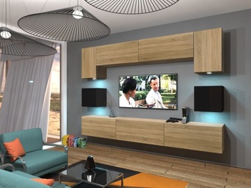 Meblościanka Zestaw Meble do Salonu NOWARA N1 1A
