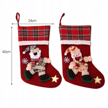 РОЖДЕСТВЕНСКИЕ НОСКИ В ПОДАРОК ​​БОЛЬШОЕ УКРАШЕНИЕ КАМИНА УКРАШЕНИЕ ОКНА 4X