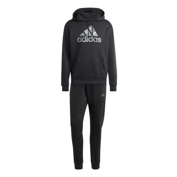 Męski dres Adidas Tracksuit bawełna komplet czarny 174 spodnie bluza