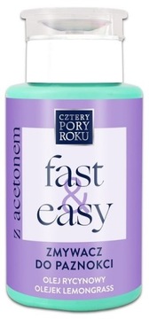 Cztery Pory Roku Zmywacz do Paznokci z Pompką Fast&Easy 200ml