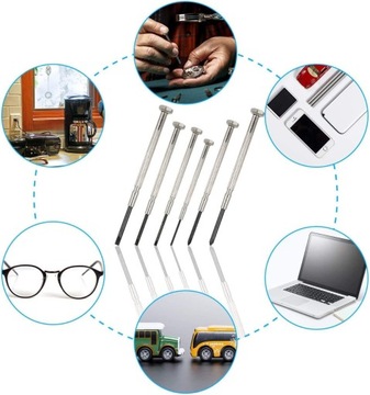 НАБОР ТОЧНЫХ ОТВЕРТОК ОТВЕРТКИ В КОРПУСЕ 6 в 1 ЧАСЫ MASTER