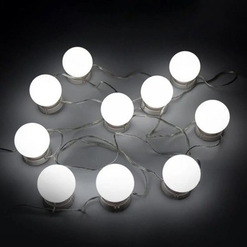 Светодиодные светильники для зеркала на туалетном столике, набор для макияжа, 10 шт.