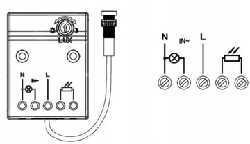 CZUJNIK ZMIERZCHU ZMIERZCHOWY SONDA 3500W LED IP65