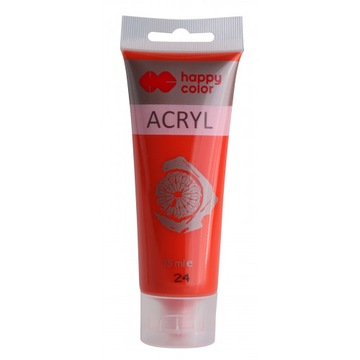 FARBA AKRYLOWA HAPPY COLOR JASNOCZERWONA 75ML 24