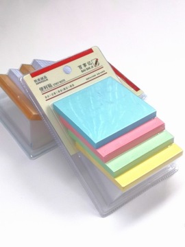 Kartki samoprzylepne STIKY NOTE kolorowe 4 x 80 sztuk