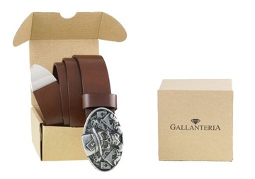 КОЖАНЫЙ РЕМЕНЬ ДЛЯ МОТОЦИКЛИСТОВ, ПРЯЖКА JOKER