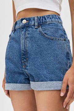 PULL & BEAR NIEBIESKIE SPODENKI JEANS (32)