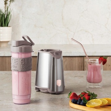 BLENDER KIELICHOWY BIDON MIKSER DO SMOOTHIE 300W TAUPE COLLECTION BH-9599