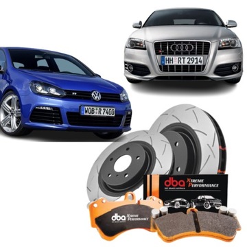 Zestaw przód 345mm Audi S3 8P i Golf 6R DBA T3 XP