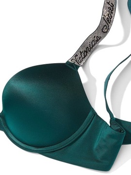 Biustonosz Victoria's Secret push up kryształy cyrkonie 75A