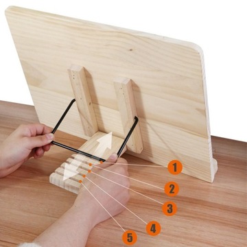 Портативная подставка для книг, доска для рисования с органайзером,