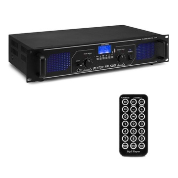 Kompletny zestaw nagłośnieniowy 500W 2x kolumna SL8 + wzmacniacz BT kable
