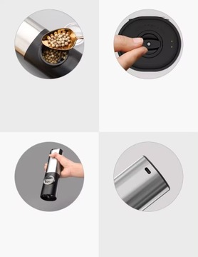 Модель 2024 Электрическая мельница для перца, соли и специй – с зарядкой от USB